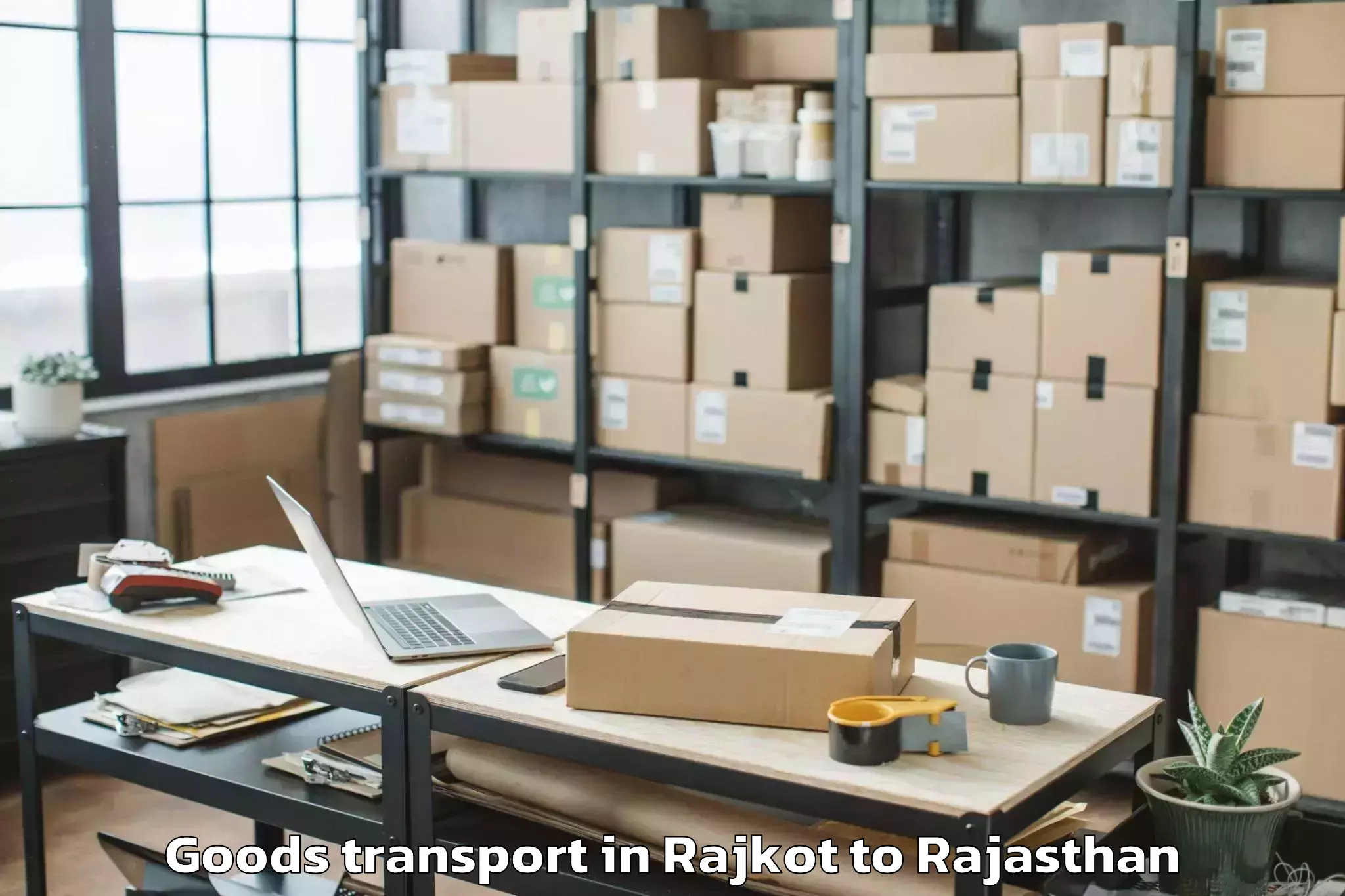 Book Rajkot to Pipar Goods Transport Online